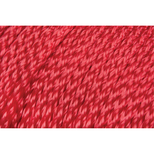 Braided Red Rope, Polypropylene, 500' Cintas
