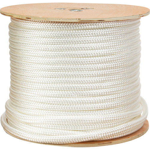 Braided White Rope, Nylon, 250' Cintas