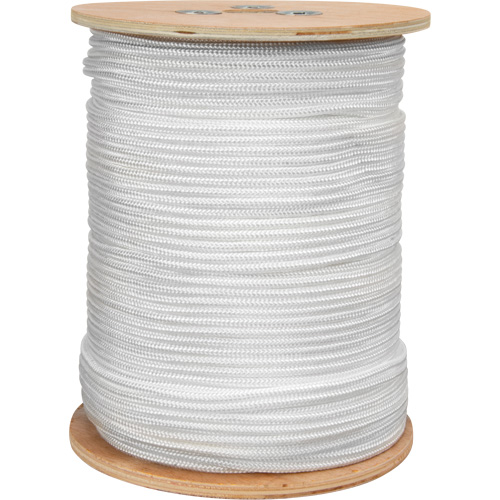 Braided White Rope, Nylon, 250' Cintas