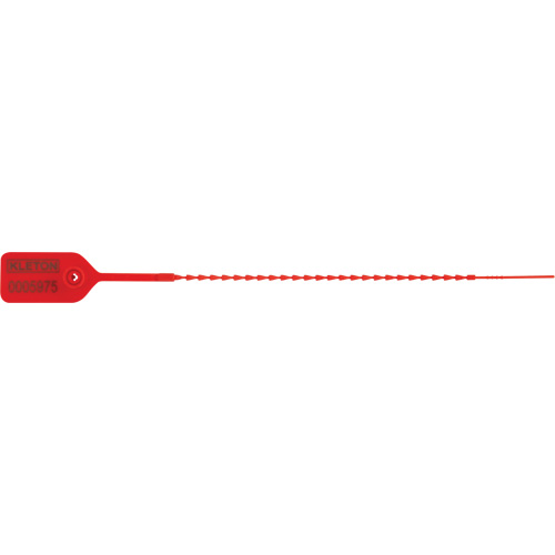 Standard-Duty Security Seal, 9", Plastic, Pull-Through Cintas