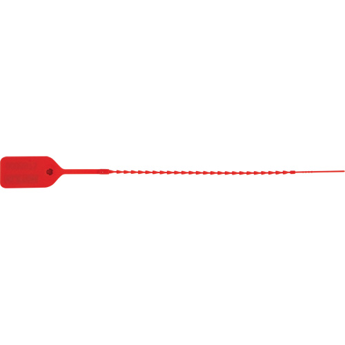 Standard-Duty Security Seal, 9", Plastic, Pull-Through Cintas