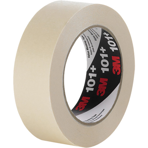 Value Masking Tape 101+, 12 mm (59/125") x 55 m (180.44'), Tan Cintas