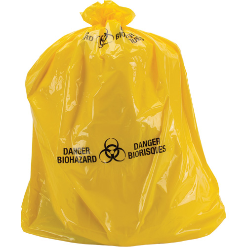 Waste Bags, Bio-Hazard, 38" L x 30" W, 2 mils Cintas