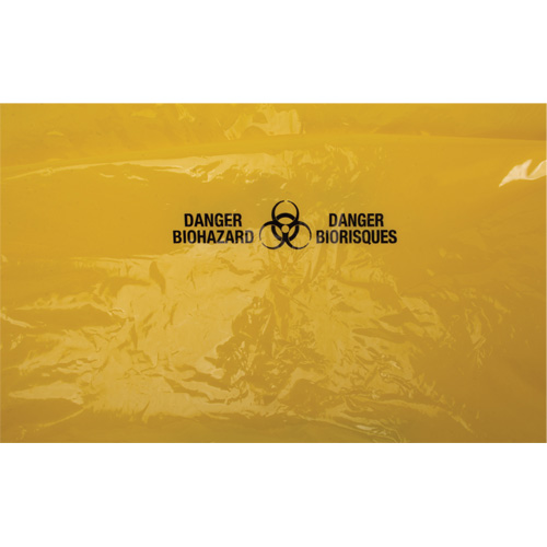 Waste Bags, Bio-Hazard, 38" L x 30" W, 2 mils Cintas