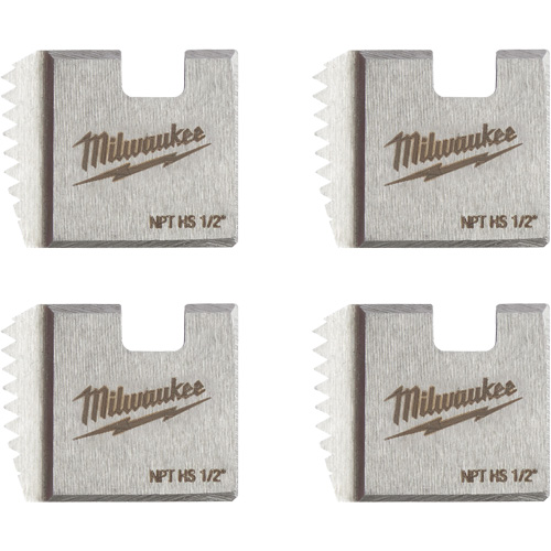 Matrices de tuyauterie portables NPT, Pour tuyau de 1/2", Alliage/Acier rapide Cintas