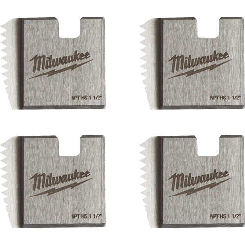 Matrices de tuyauterie portables NPT, Pour tuyau de 1-1/2", Acier rapide Cintas