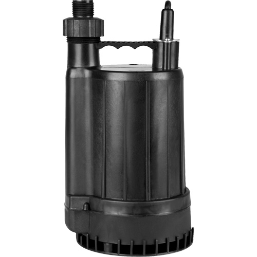 Pompe utilitaire en thermoplastique, 115 V, 2200 gal/h, 1/4 CV Cintas