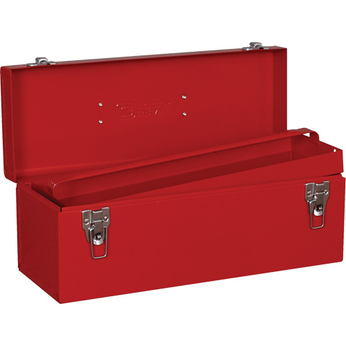 Tool Box, 7-1/8" D x 19" W x 7-1/2" H, Red Cintas