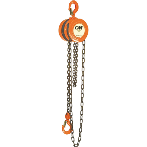 Chain Hoist, 10' Lift, 4000 lbs. (2 tons) Capacity, Steel Chain Cintas