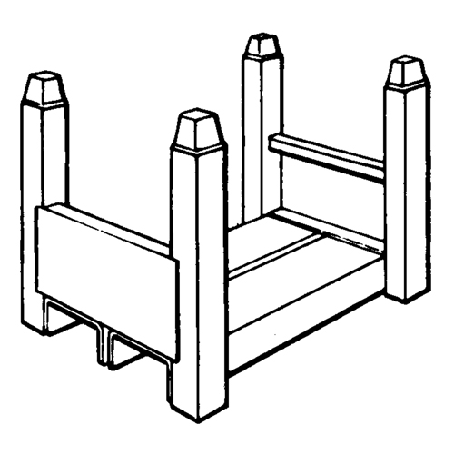 Supports empilables mobiles, 16" la x 26" p, Capacit&eacute; de 7500 lb Cintas