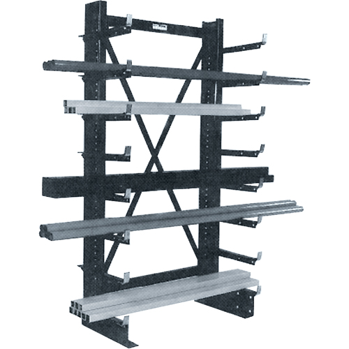 Rayonnage en porte-&agrave;-faux simple Minitree, 36" la x 76-3/16" h Cintas
