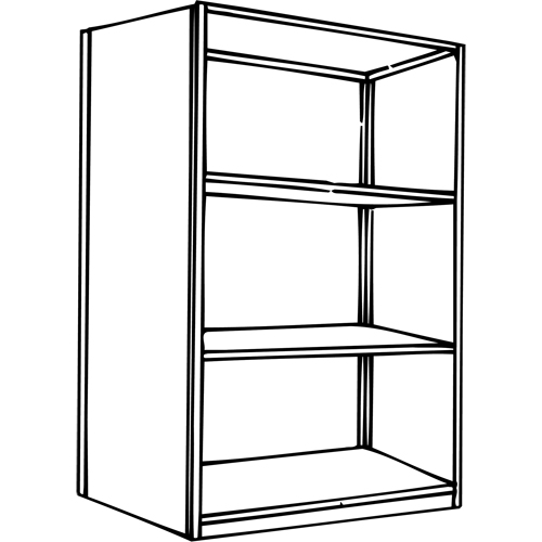 &eacute;l&eacute;ment de rayonnage Interlok, Acier, Sans boulons, Capacit&eacute; 800 lb, 36" la x 76" h x 24" p Cintas