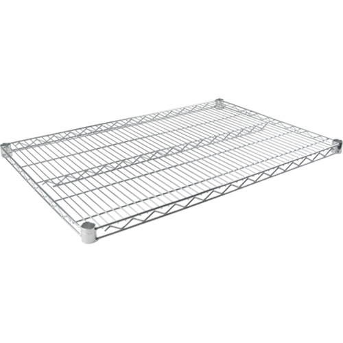 Tablette en treillis chromat&eacute; &agrave; usage standard, 36" la x 18" p, Capacit&eacute; de 500 lb Cintas