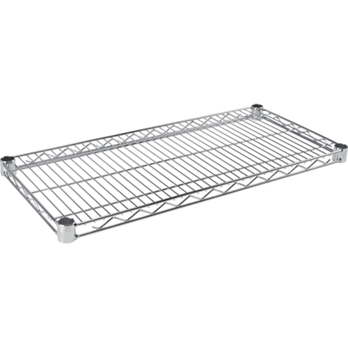 Tablette en treillis pour &eacute;tag&egrave;re robuste en treillis chromat&eacute;, 36" la x 14" p, Capacit&eacute; de 800 lb Cintas