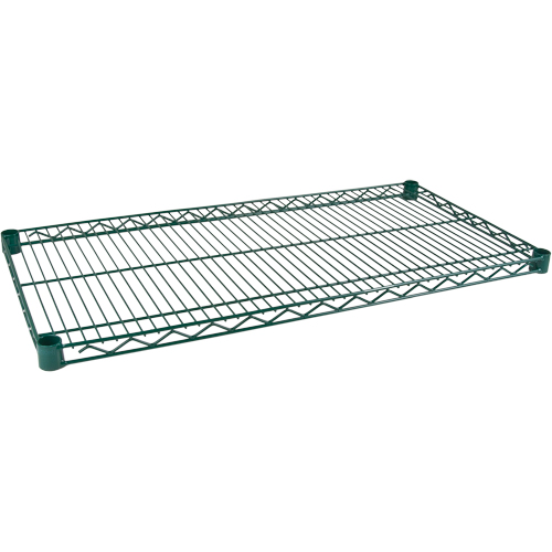 Tablette pour &eacute;tag&egrave;re robuste en treillis au fini d'&eacute;poxyde vert, 36" la x 24" p, 800 lb Capacit&eacute; Cintas