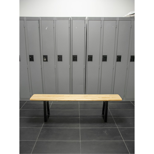 Locker Room Bench, Wood, 48" L x 9-1/2" W x 16-1/2" H Cintas