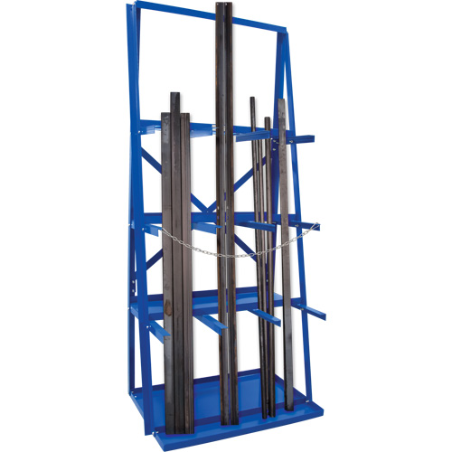 R&acirc;telier de rangement pour barre, Vertical, 3 Niveaux, 36" la x 24" p x 84" h, 3000 lb Cap. Cintas