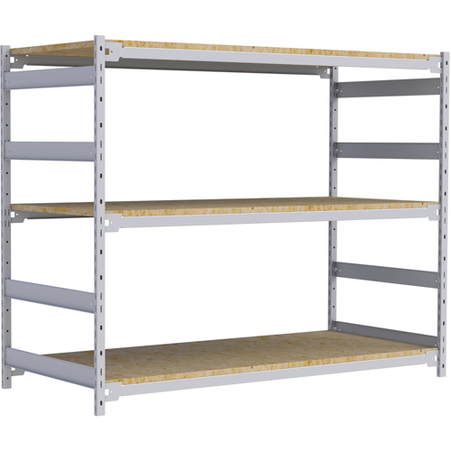 &eacute;tag&egrave;re-classeur de grande largeur, Acier, 3 Tablettes, 72" la x 32" p x 60" h Cintas