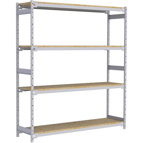 &eacute;tag&egrave;re-classeur de grande largeur, Acier, 4 Tablettes, 72" la x 18" p x 84" h Cintas