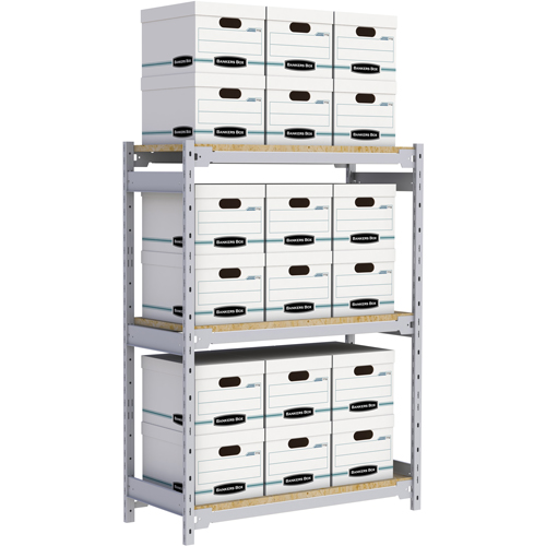 &eacute;tag&egrave;re-classeur de grande largeur, Acier, 3 Tablettes, 42" la x 18" p x 60" h Cintas