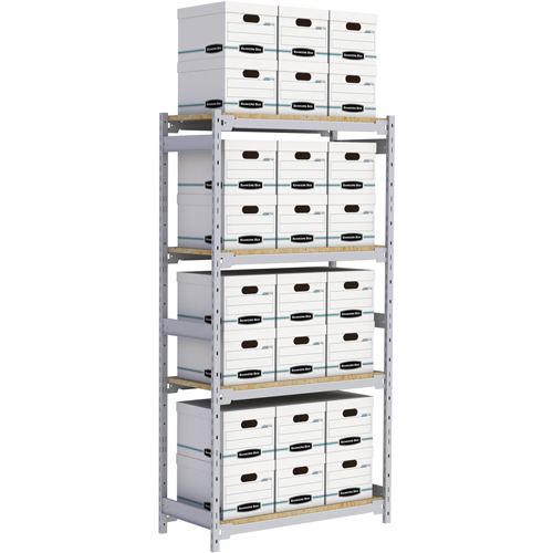 &eacute;tag&egrave;re-classeur de grande largeur, Acier, 4 Tablettes, 42" la x 18" p x 84" h Cintas