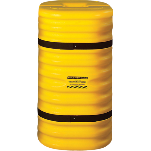 Protecteur de colonne, Ouverture int&eacute;rieure 8" x 8", 24" lo x 24" la x 42" h, Jaune Cintas
