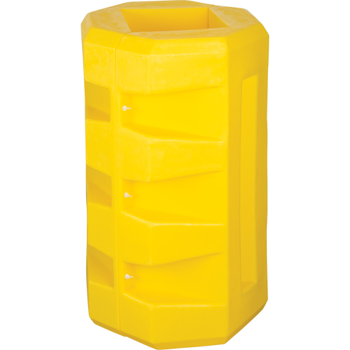 Protecteurs de colonne, Ouverture int&eacute;rieure 8-1/4" x 8-1/4", 23-1/2" lo x 23-1/2" la x 39-1/2" h, Jaune Cintas