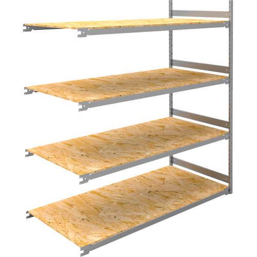 Wide Span Record Storage Shelving, Steel, 4 Shelves, 72" W x 32" D x 84" H, Add-On Kit Cintas