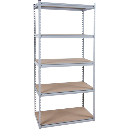 Rayonnage robuste, Acier, Sans boulons, Capacit&eacute; 1200 lb, 36" la x 72" h x 18" p Cintas