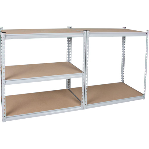 Rayonnage robuste, Acier, Sans boulons, Capacit&eacute; 1200 lb, 36" la x 72" h x 18" p Cintas