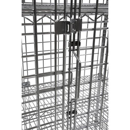 Chariot de s&eacute;curit&eacute;, Chrom&eacute;, 48" x 69" x 24", Capacit&eacute; 500 lb Cintas