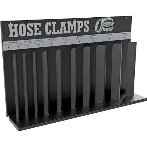 Support de rangement pour 10 colliers de serrage pour tuyaux flexibles Cintas