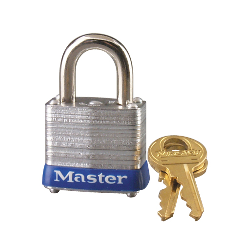 Cadenas &agrave; goupilles, Cl&eacute;s identiques, Acier lamin&eacute;, Largeur de 1-9/16" Cintas