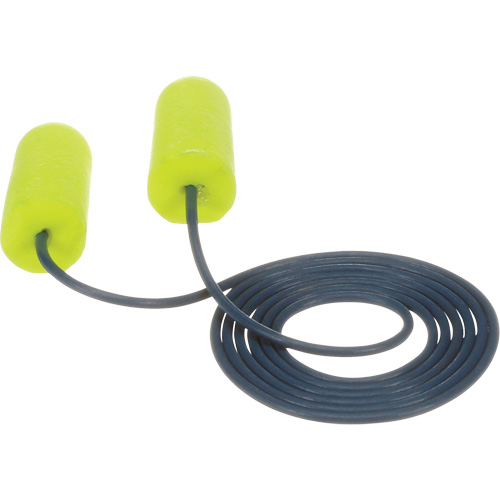 E-A-Rsoft Metal Detectable Earplugs, Corded, Regular, Bulk - Polybag, 32 NRR dB Cintas