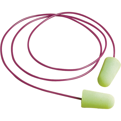Bouchons d'oreilles en mousse Pura-Fit, Vrac - Boîte, Avec cordon Cintas