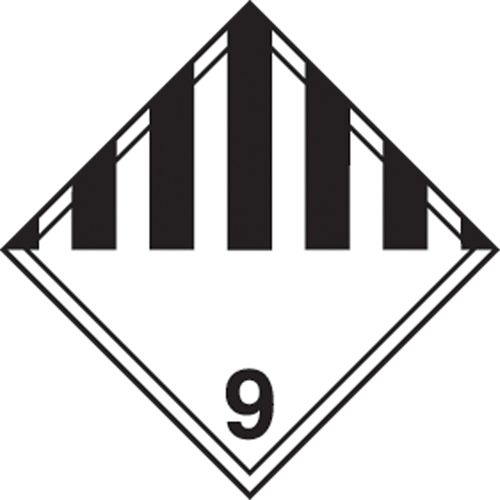 TDG Shipping Labels, Class 9, Miscellaneous Dangerous Goods, Paper Cintas
