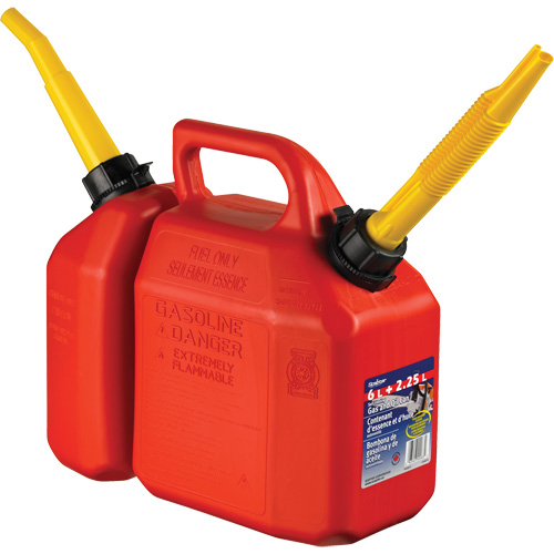 Combo Jerry Can Gasoline/Oil, 2.17 US Gal/8.25 L, Red, CSA Compliant/ULC Cintas