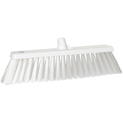 Large Particle Push Broom Head, 2-1/2", Polyester, White Cintas