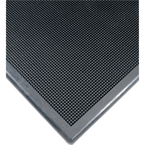 Sanitizing Footbath Mat No. 222, Rubber, 2' W x 2-2/3' L x 1/2" Thick, Black Cintas