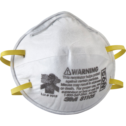 Respirateurs contre les particules 8110S, N95, Certifi&eacute; NIOSH, Petit Cintas