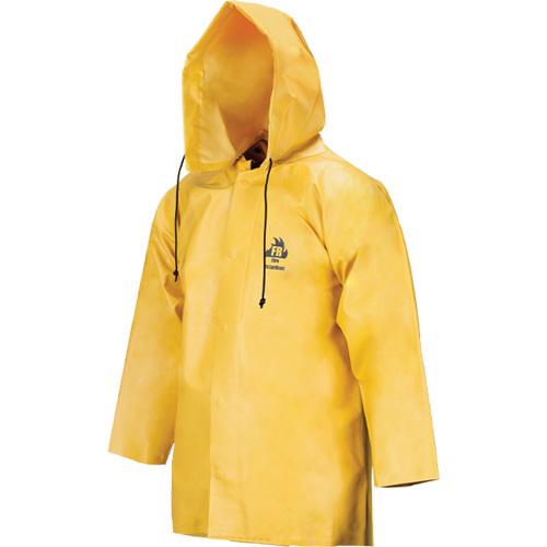Neo-Slick Chemical & Acid Resistant Rain Jacket, 3X-Large, Yellow, Neoprene Cintas