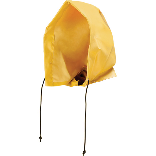 Neo-Slick Chemical & Acid Resistant Rain Hood, One Size, Yellow, PVC Cintas