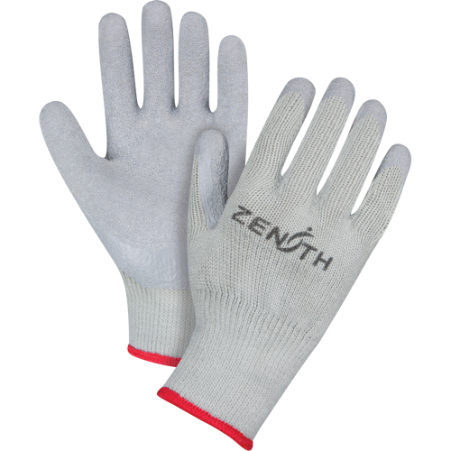 Natural Rubber Comfort-Lined Coated Gloves, 9/Large, Rubber Latex Coating, 10 Gauge, Polyester/Cotton Shell Cintas