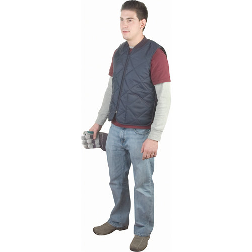 Vestes sans manches, manteaux et manteaux longs isol&eacute;s &agrave; usage l&eacute;ger pour glaci&egrave;res, Hommes, Petit, Bleu marin Cintas