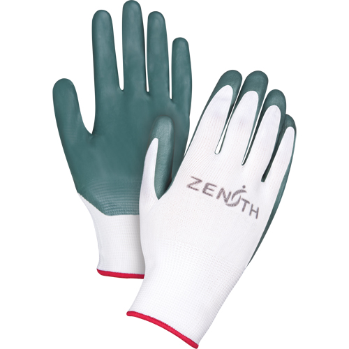 Gants enduits confortables de premi&egrave;re qualit&eacute;, 10/T-Grand, R&ecirc;vetement Nitrile, Calibre 13, Enveloppe en Polyester Cintas
