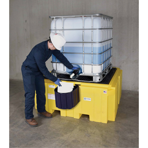 IBC Spill Pallet Plus&reg; Without Drain, 365 US gal. Spill Capacity, 62" x 62" x 28" Cintas