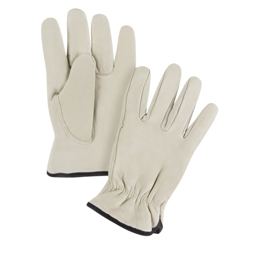 Standard-Duty Winter-Lined Driver's Gloves, 2X-Large, Grain Cowhide Palm, Fleece Inner Lining Cintas