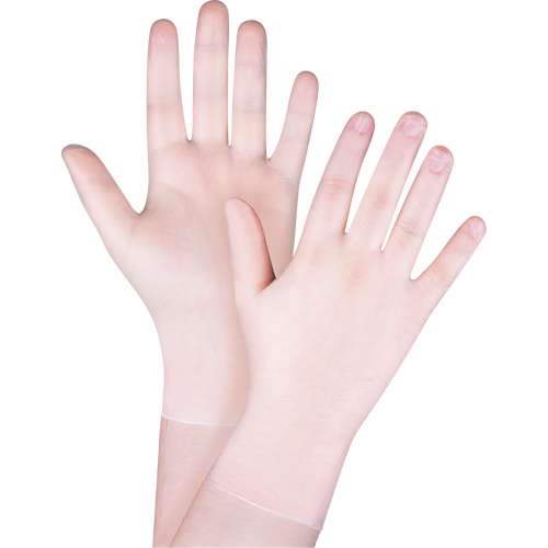 Gants jetables, Petit, Vinyle, 4,5 mils, Sans poudre, Transparent, Classe 2 Cintas