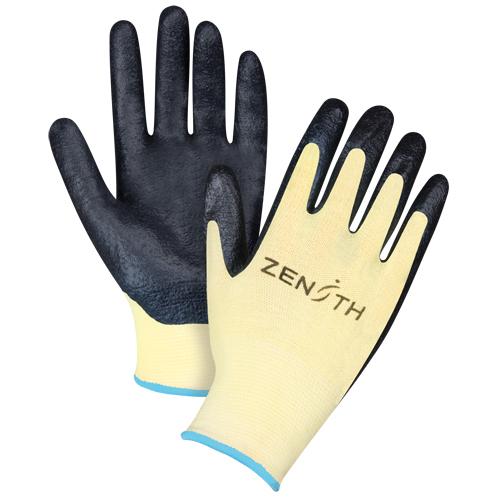 Gants r&eacute;sistants &agrave; la coupe avec prise sup&eacute;rieure, Taille T-Grand/10, Calibre 13, Rev&ecirc;tement Mousse de nitrile, Enveloppe en Aramide, ANSI/ISEA 105 niveau 3/EN 388 niveau 5 Cintas