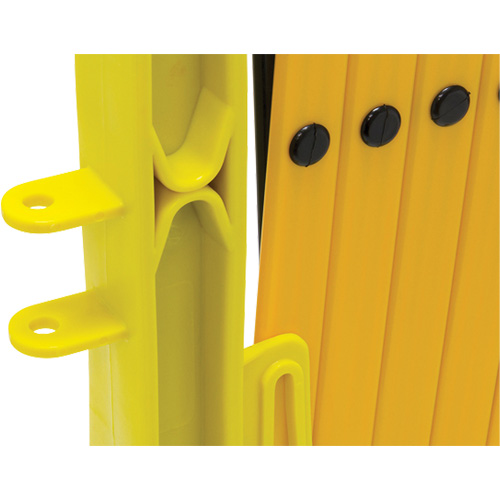 Xpandit Barricade, 36" H x 11.5' L, Black/Yellow Cintas